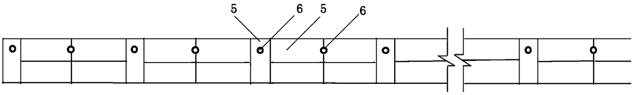 Large-area hollow-out antique lattice brick curtain wall structure and construction method thereof