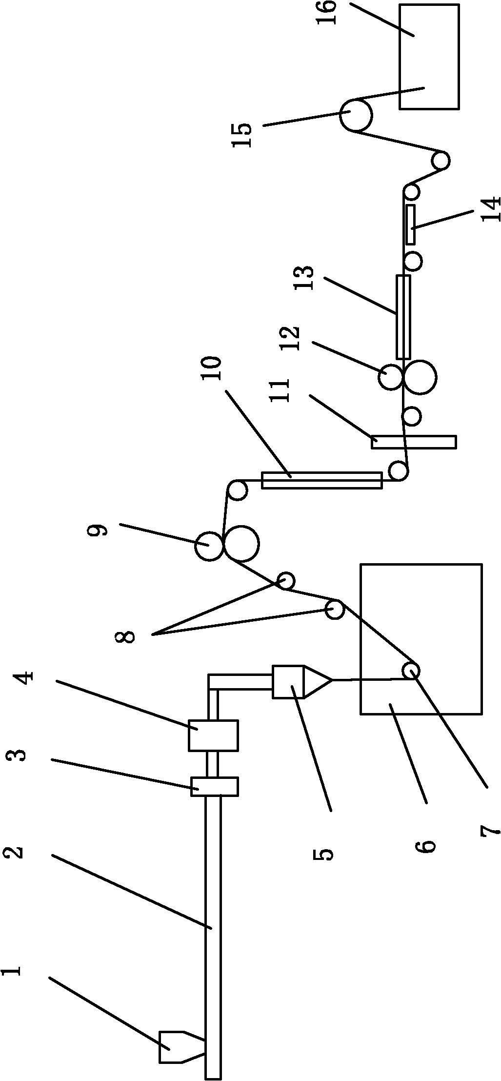 Method for preparing thick polyvinyl butyral (PVB) film by direct water cooling process