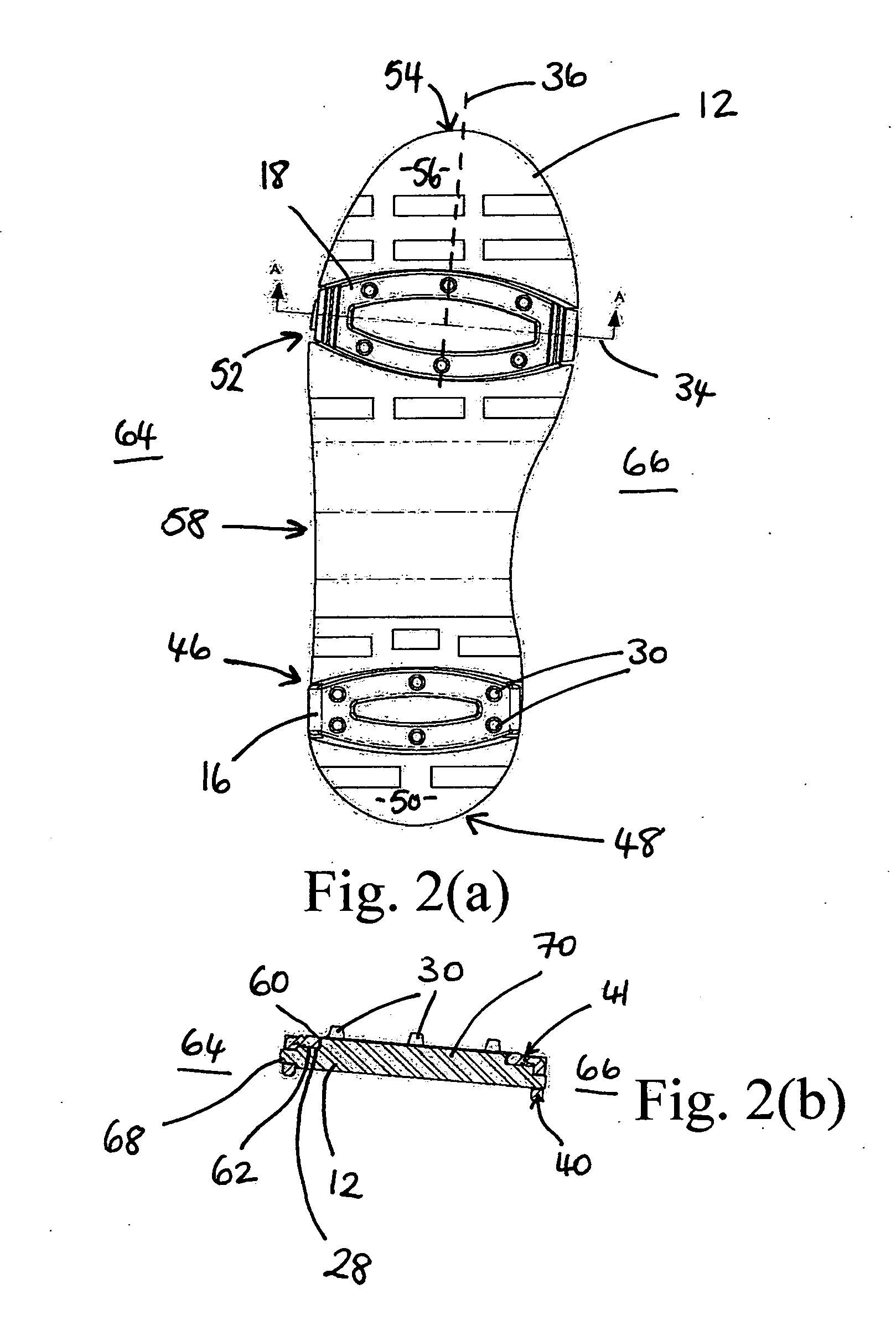 Attachments for an item of footwear
