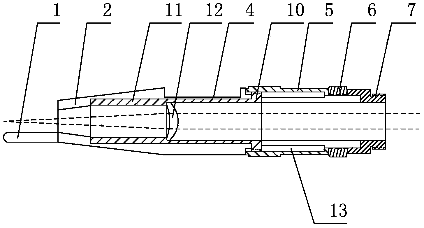 Laser scalpel with continuously adjustable out-of-focus distance