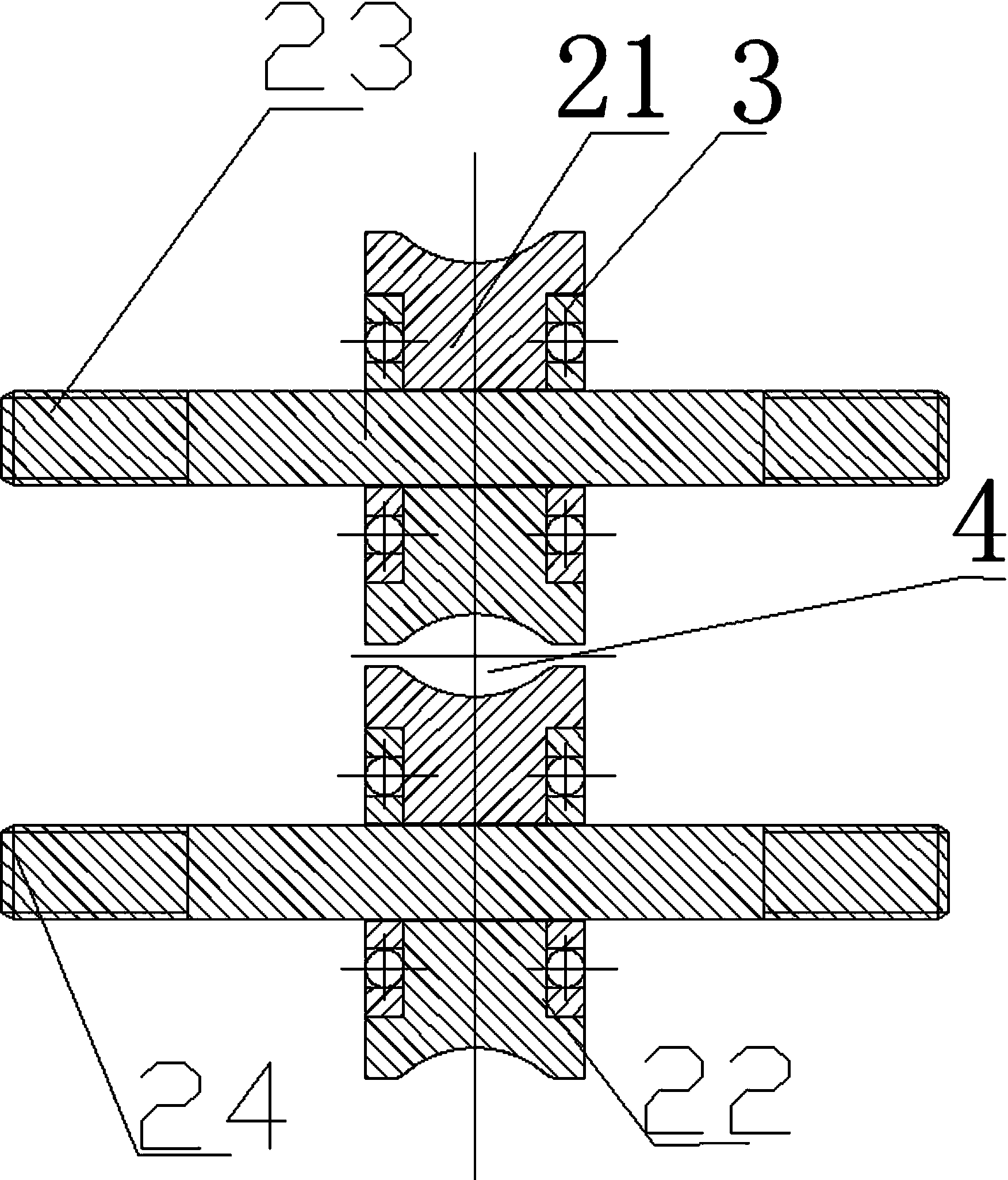 Stranded cable outer-diameter control device for superconducting cable conductor for nuclear fusion device and control method