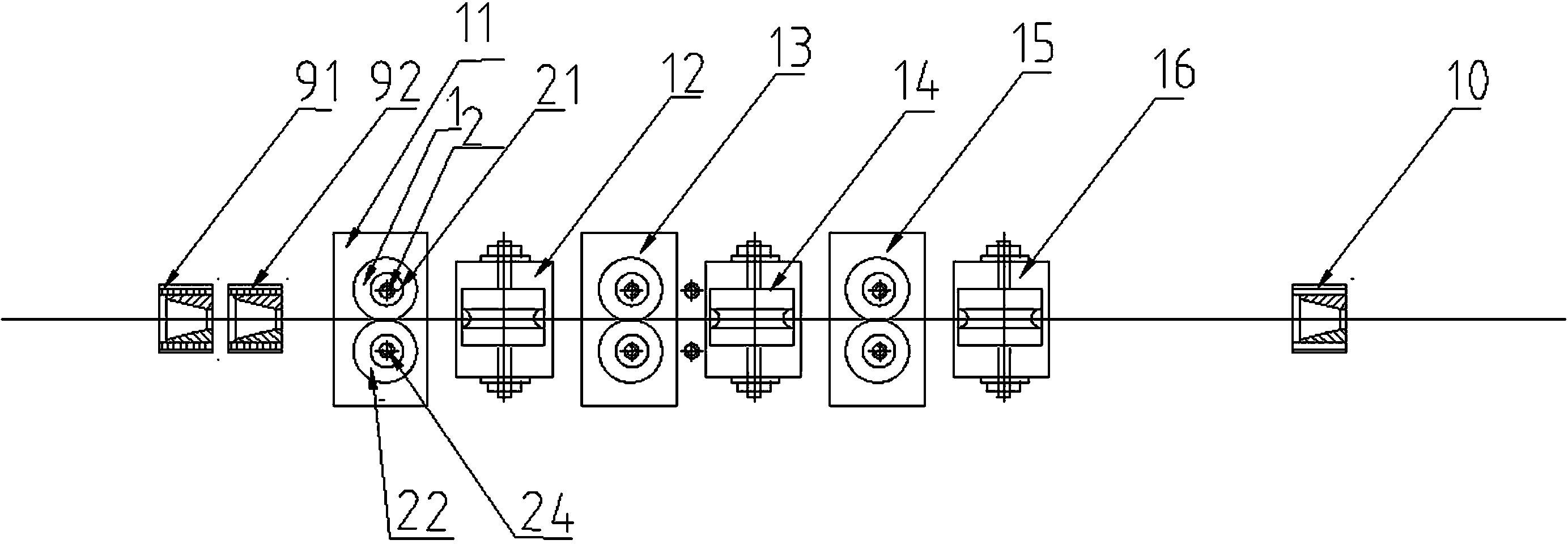 Stranded cable outer-diameter control device for superconducting cable conductor for nuclear fusion device and control method