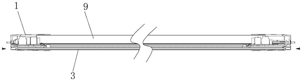 T-shaped LED lamp tube and implementation method thereof