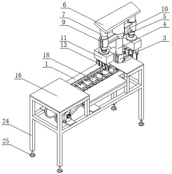 A kind of aluminum alloy plate processing punching device