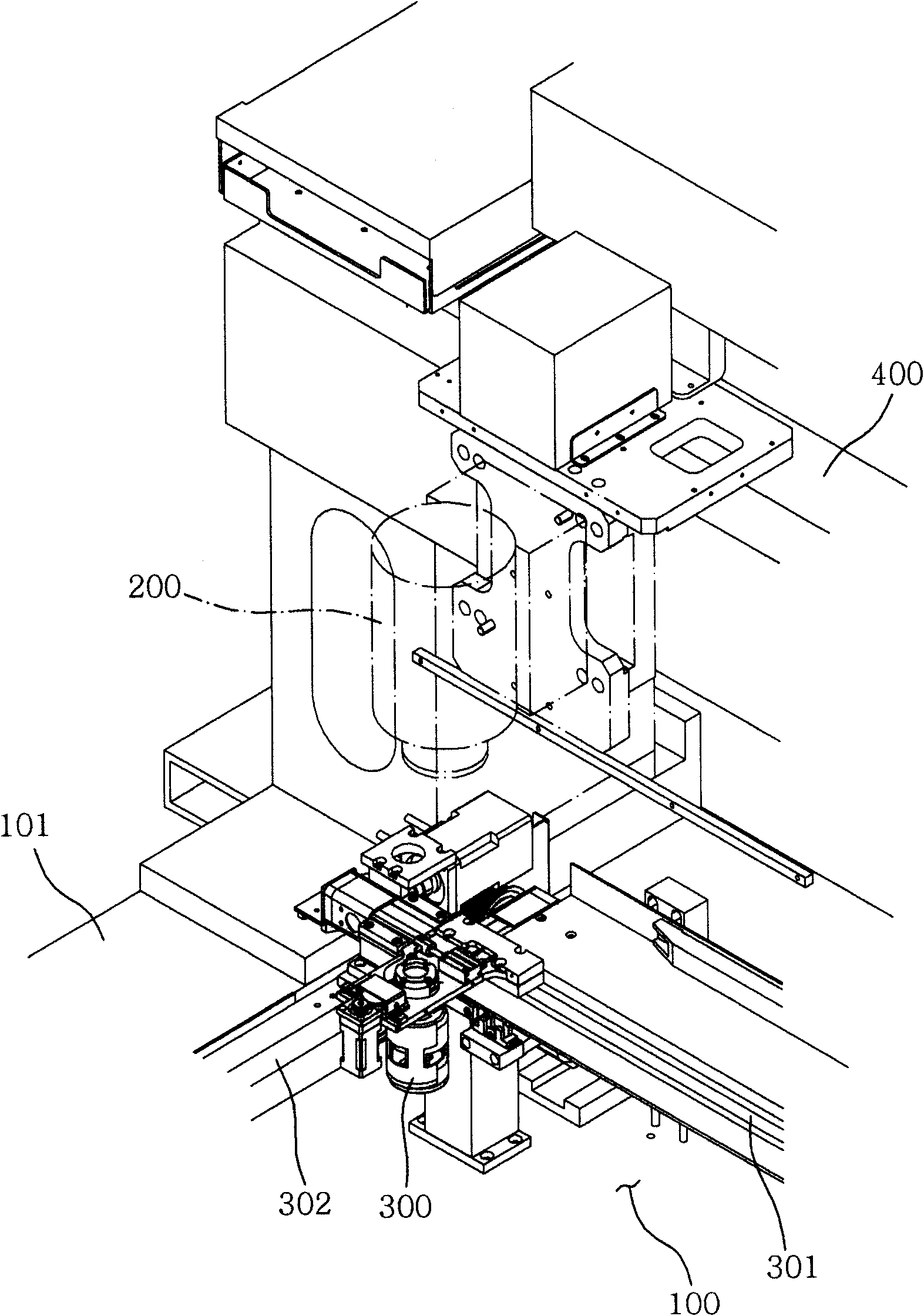 Microcosmic checking device for glass panel