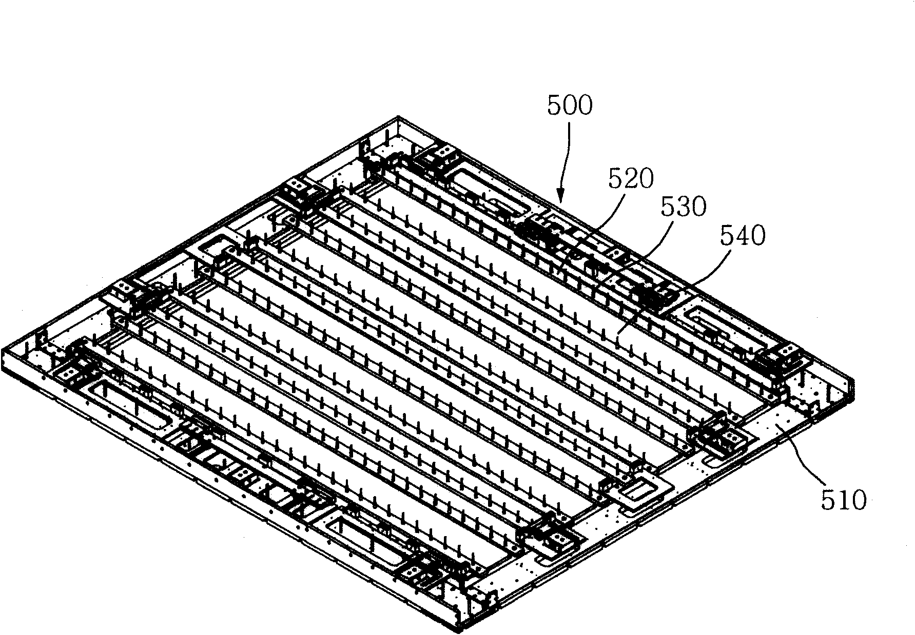 Microcosmic checking device for glass panel