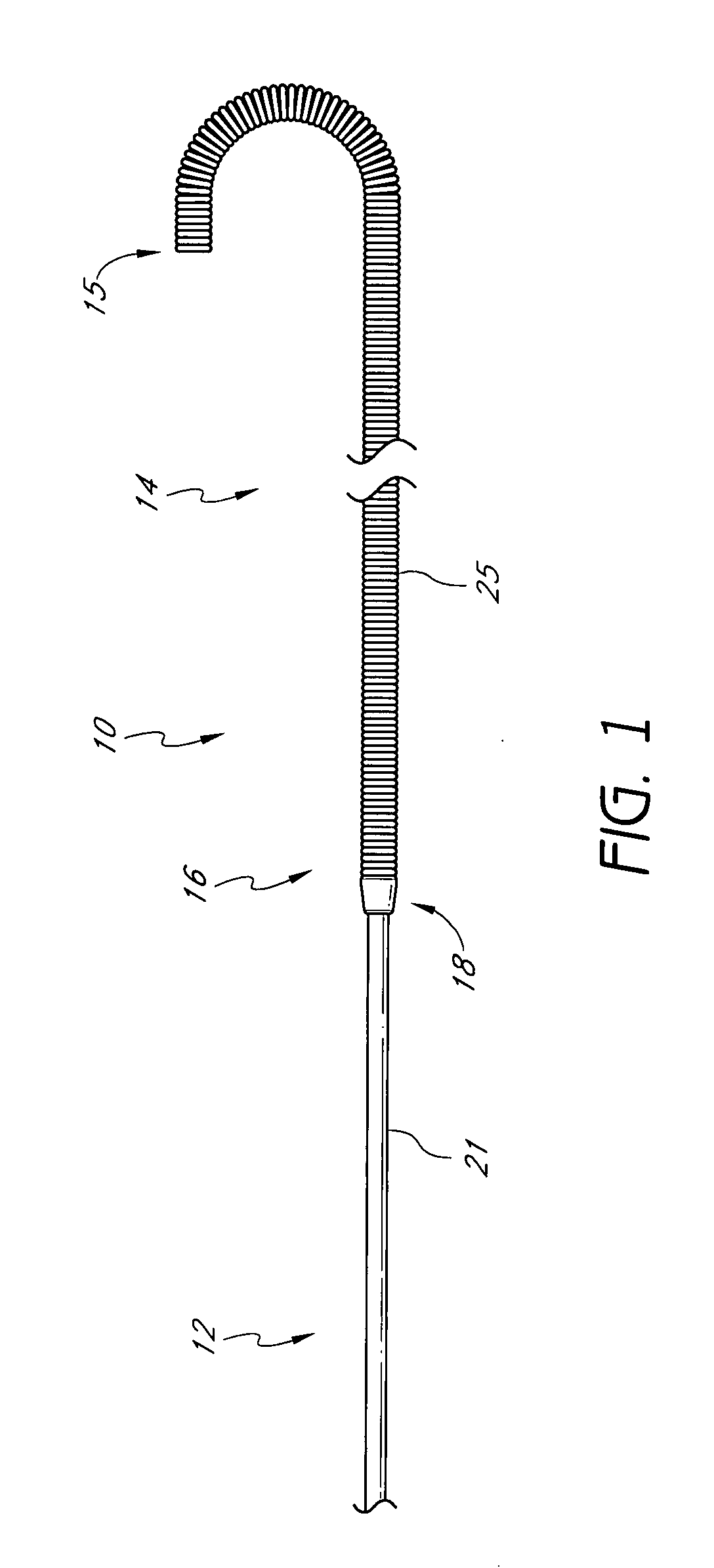 Reverse tapered guidewire and method of use