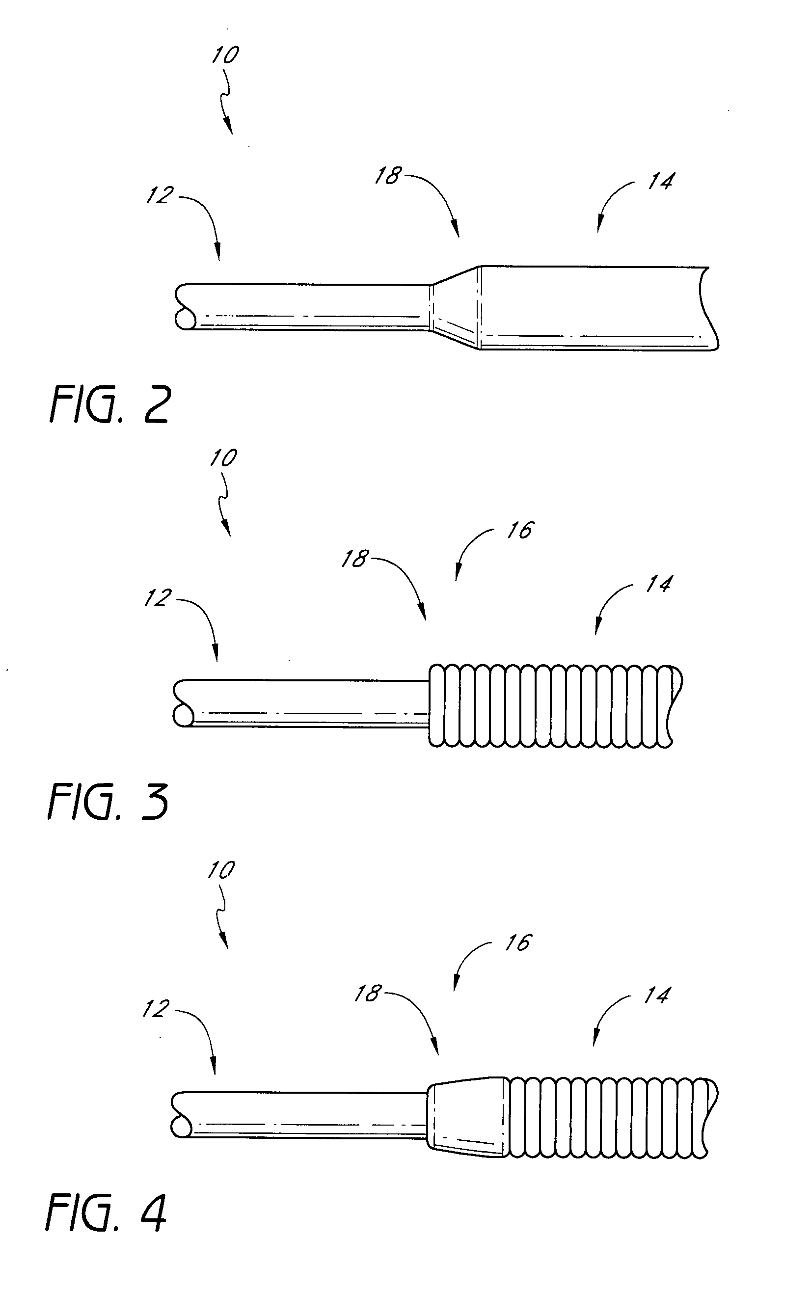 Reverse tapered guidewire and method of use