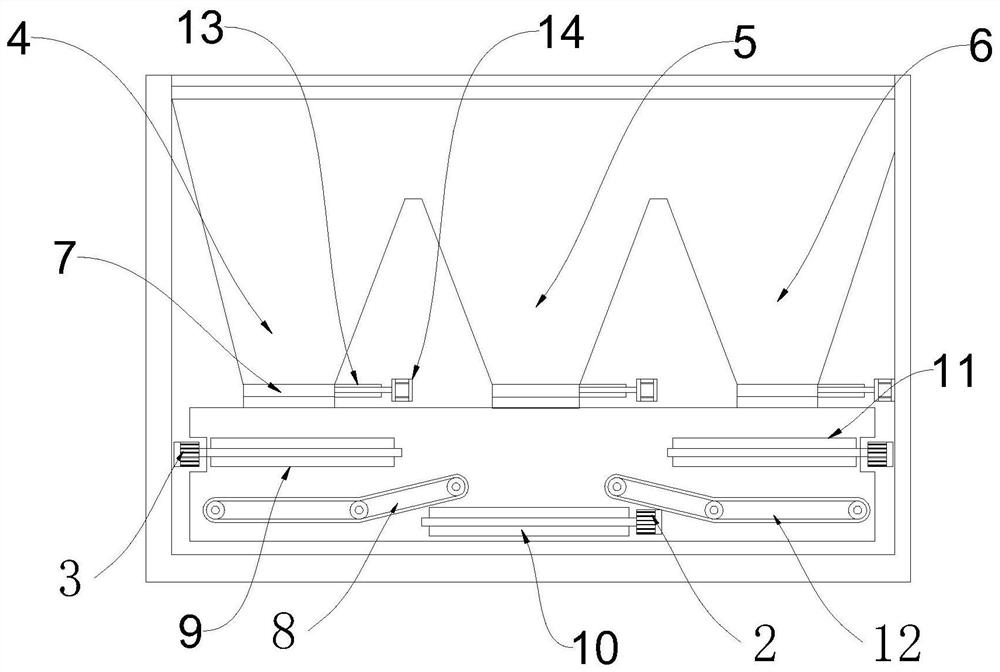 Ship 3V type self-discharging cabin system