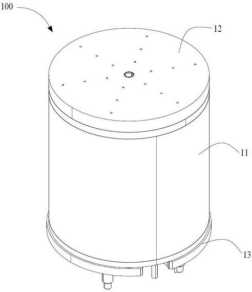 Heating crucible for vacuum evaporation and vacuum evaporation device