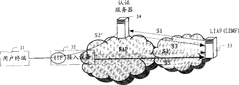 Method and device for realizing internet lawful interception