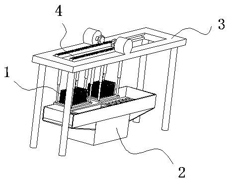 Surface rust-proof treatment device for mechanical part