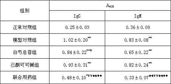 Pharmaceutical composition containing total glucosides of paeony and pentoxifylline and application of pharmaceutical composition
