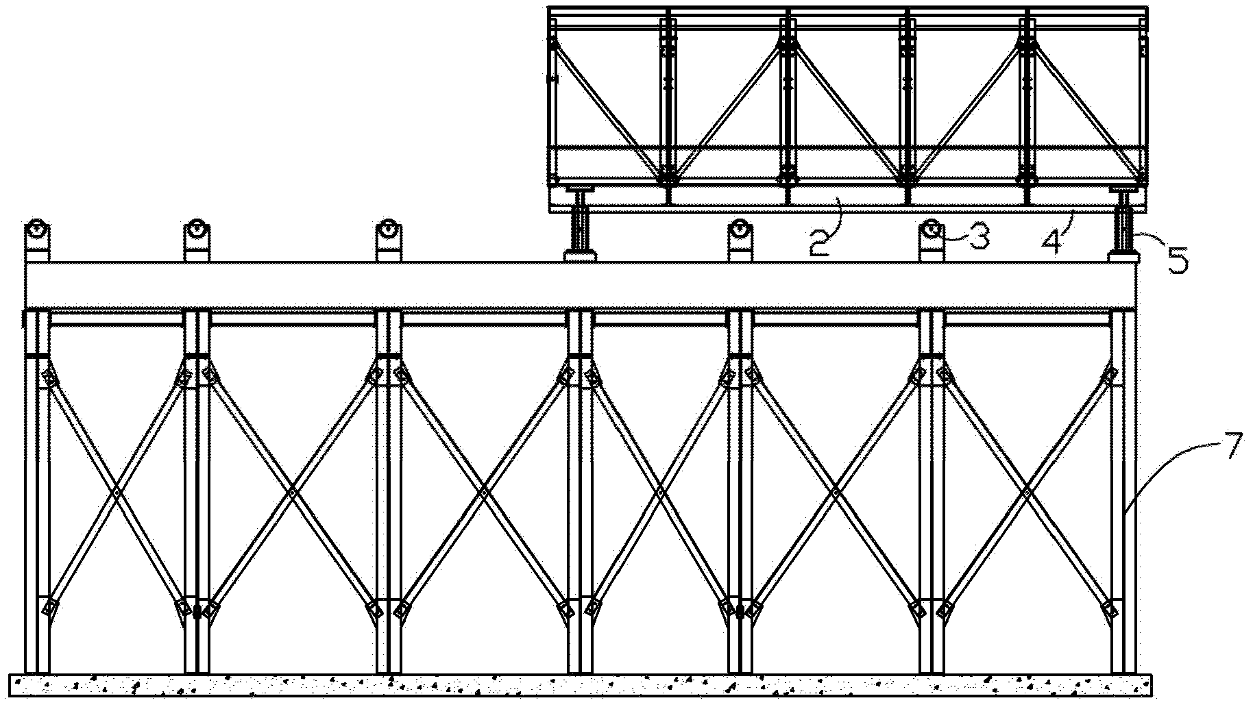 Semi-automatic arch culvert construction template