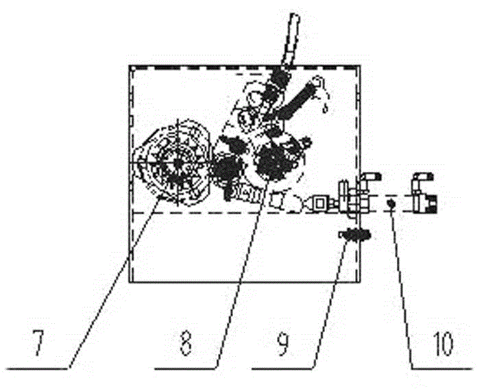 Fibre cutting device for asphalt-macadam synchronous sealing vehicle or equipment