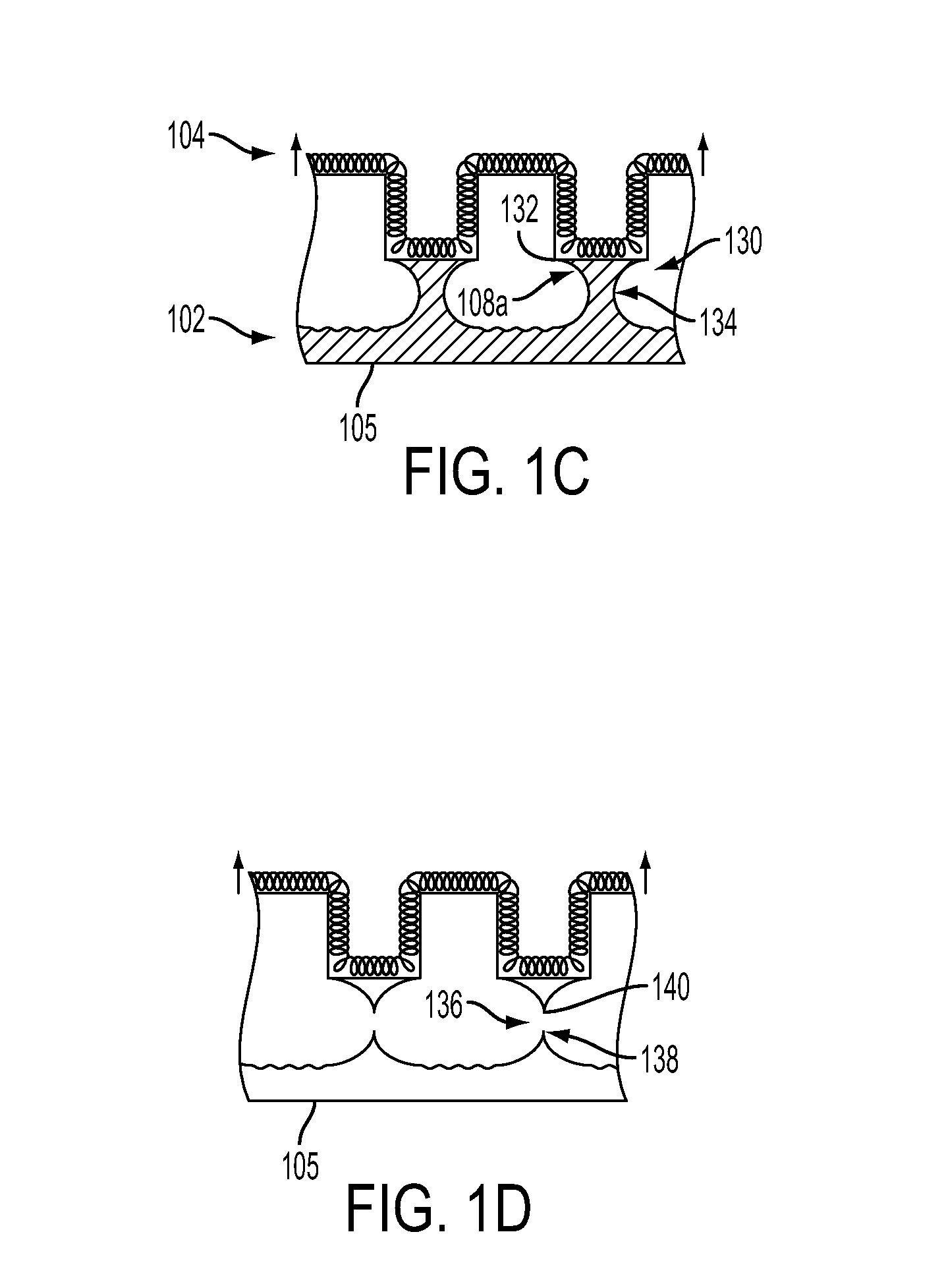 Self assembly of field emission tips by capillary bridge formations