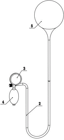 On-line leak detection device for drainage system pipeline