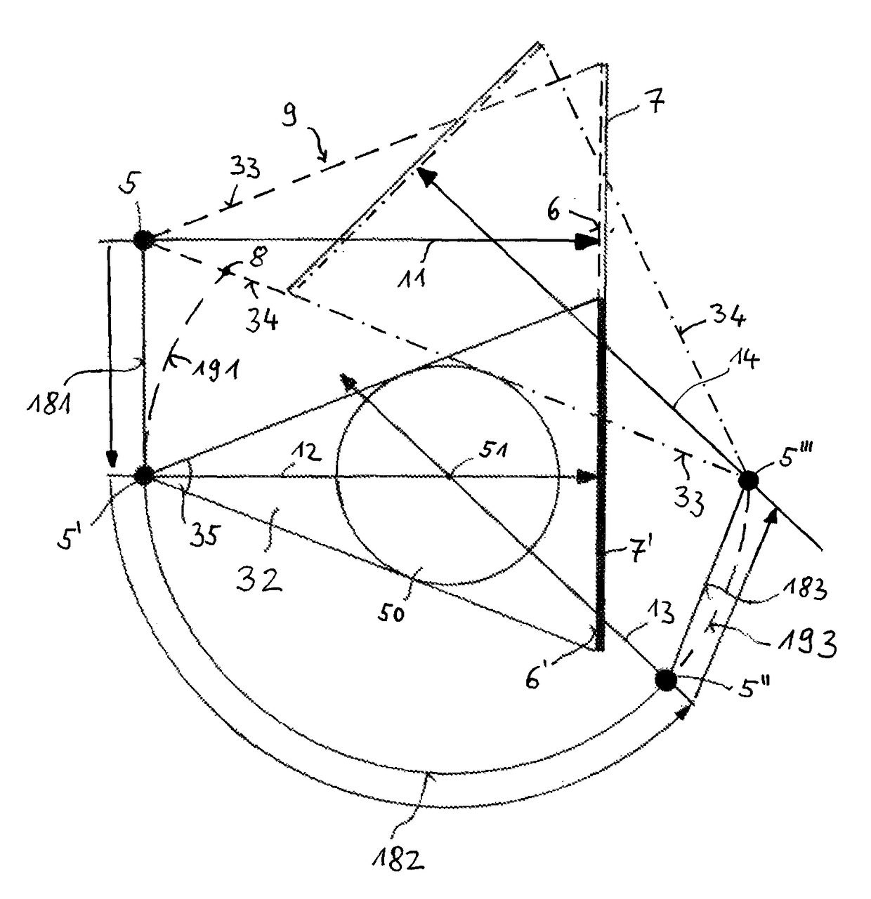 Method for recording a complete projection data set in the central layer for CT reconstruction using a C-arm X-ray apparatus with a limited rotation range