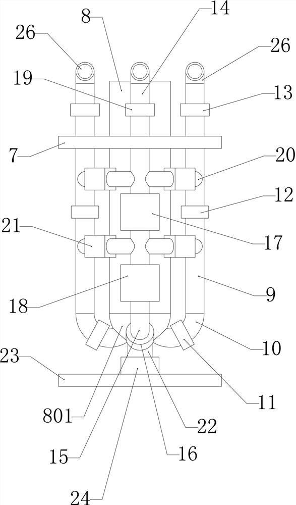 Integrated material uniformizing and liquid medicine adding treatment integrated equipment