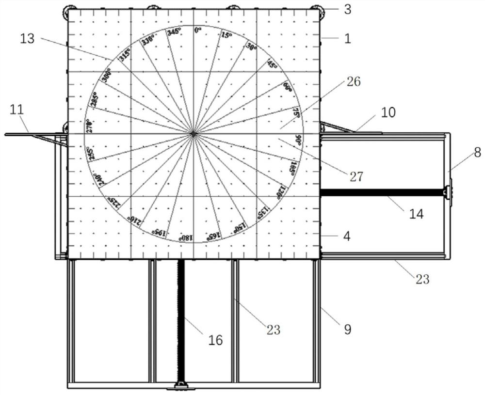 Physical model experimental device for simulating the deformation and failure process of structures on landslides