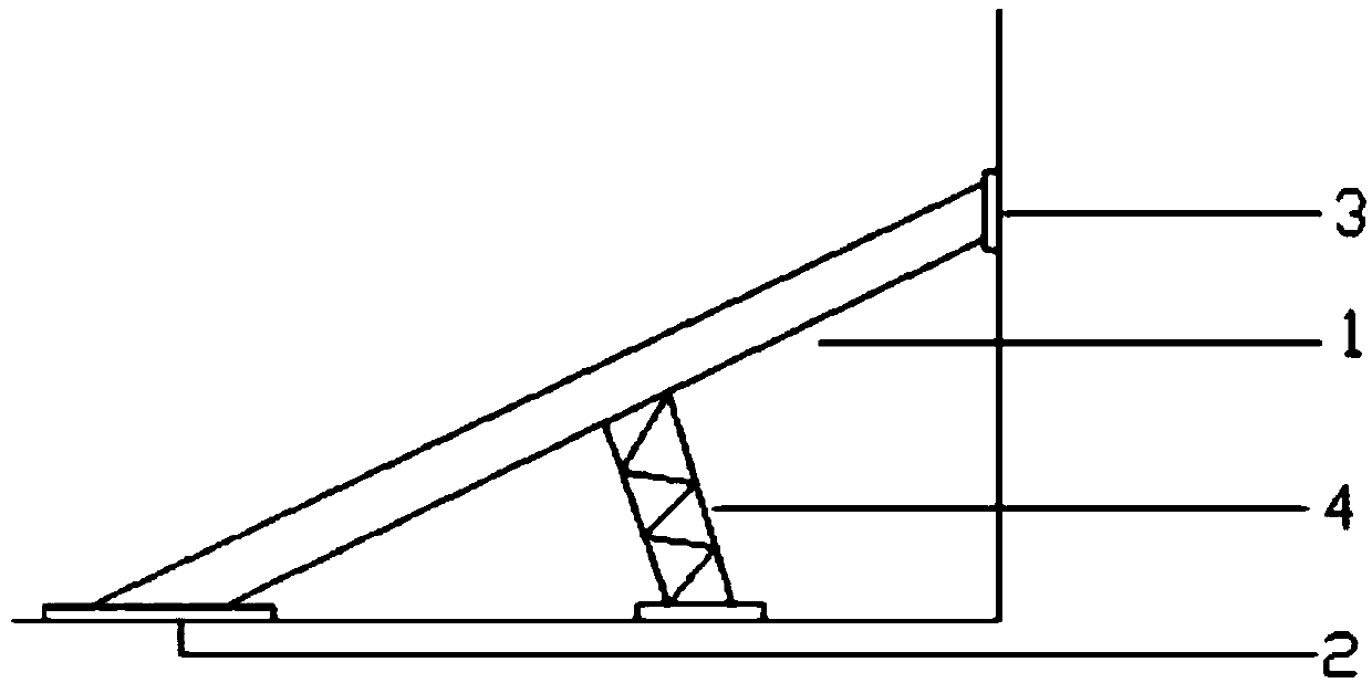 Fabricated steel structure frame supporting system