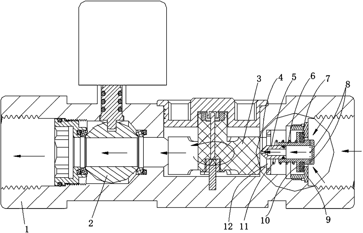 Automatic leakage-proof device for tap water pipes