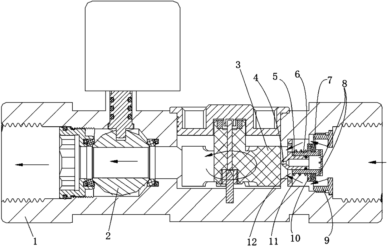 Automatic leakage-proof device for tap water pipes