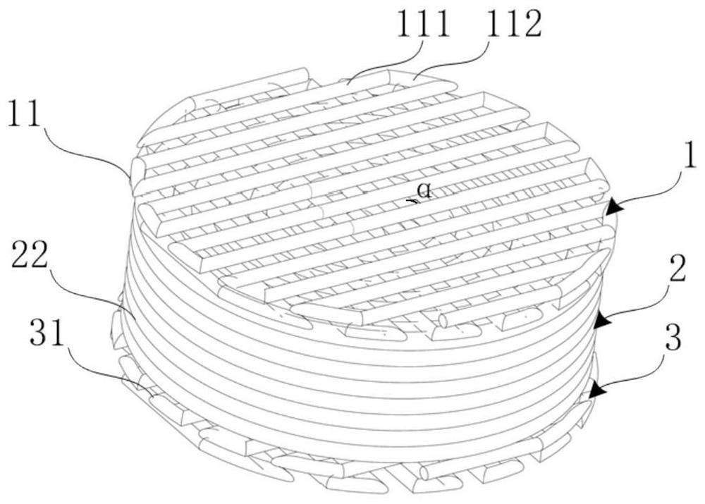 Artificial intervertebral disc tissue, construction method and preparation method thereof, computer readable storage medium and equipment