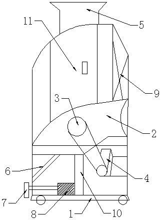 Household waste bag breaking machine