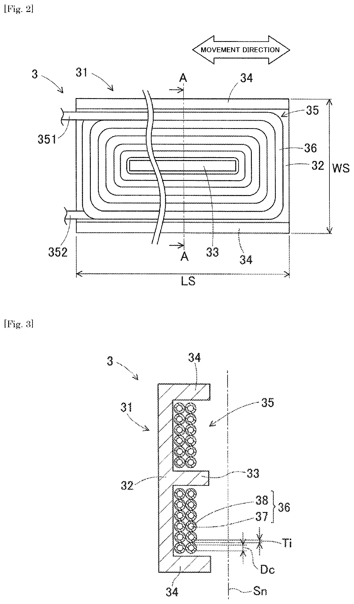 Non-contact power feeding coil and non-contact power feeding system