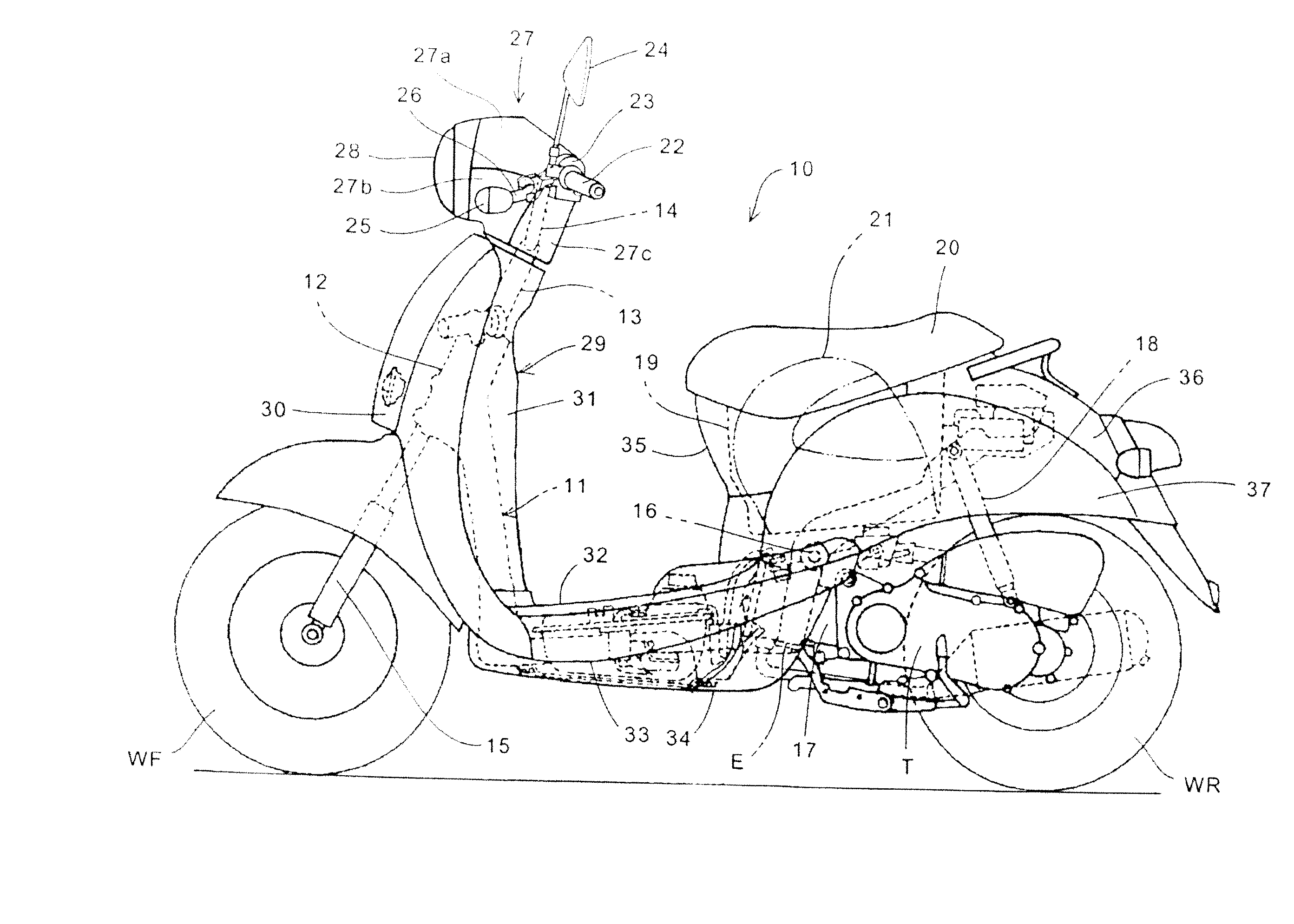 Turn signal device for saddle-ride type vehicle