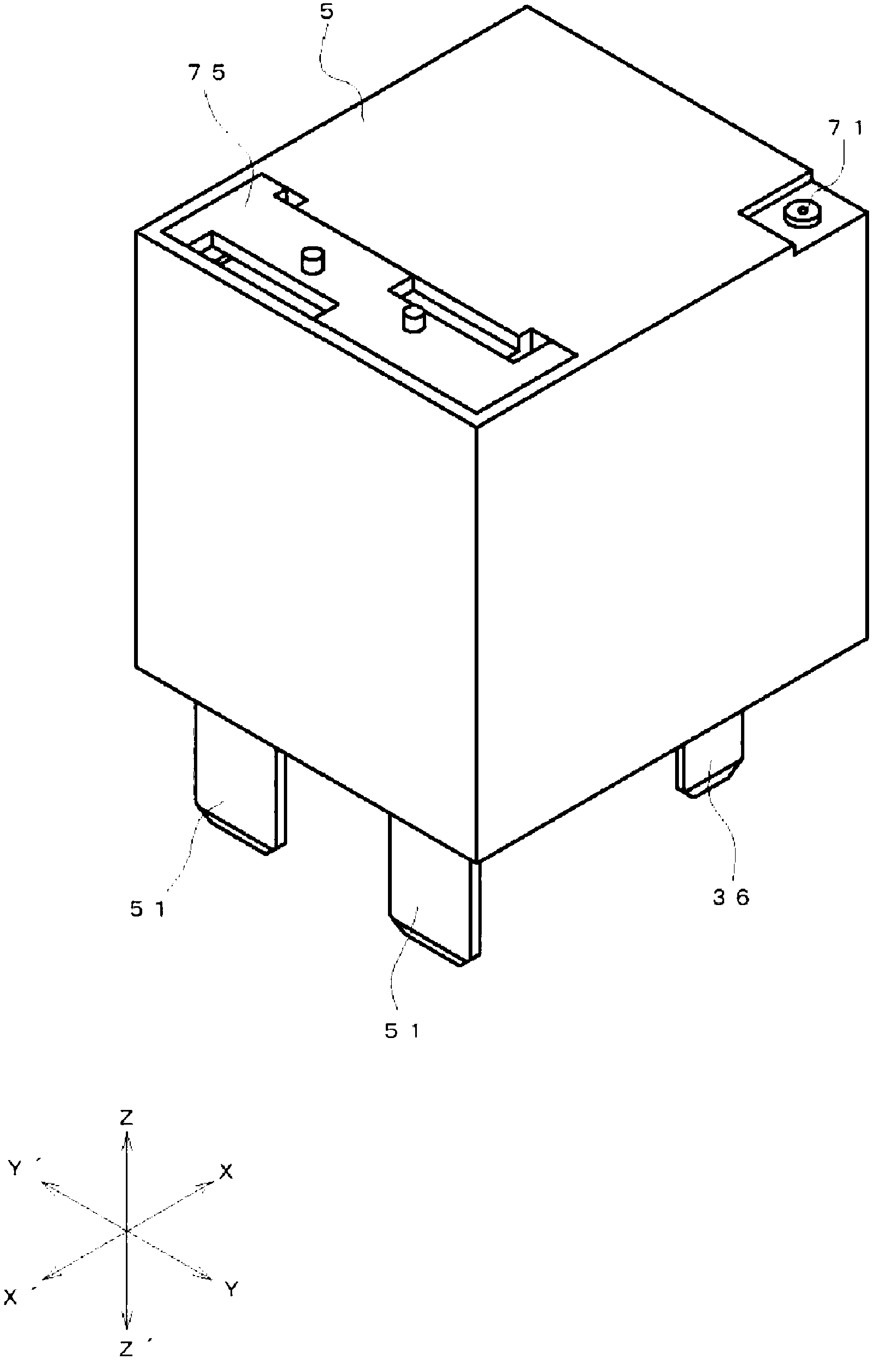 Contact switching mechanism and electromagnetic relay