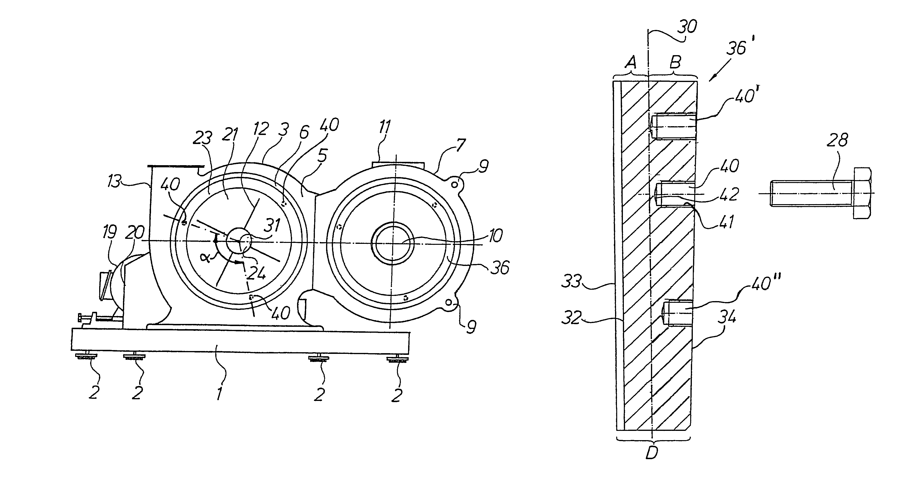 Apparatus for chipping material