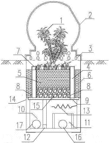 Vehicle resisting devices capable of pretreating rainwater and system combined by same