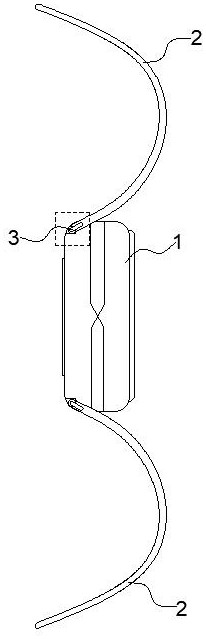 Watch with buffering and anti-falling functions