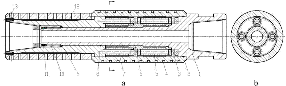 Inertial confinement and induction drilling device with PDC drill bit