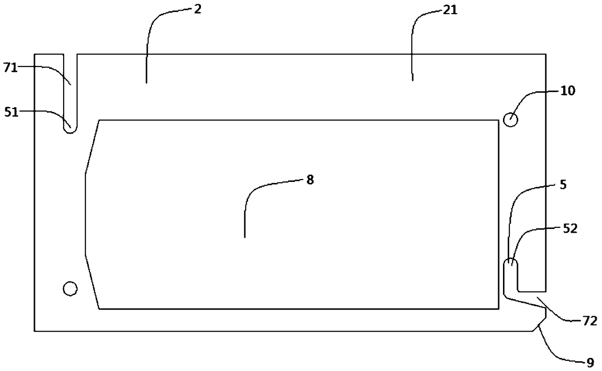 Base plate of electronic device and inductor and transformer with same