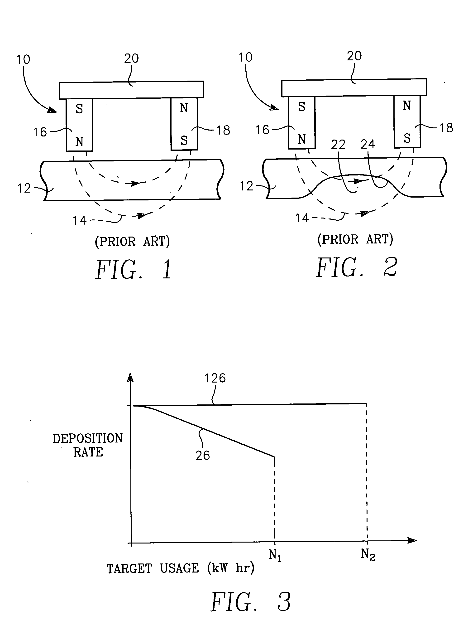 Mechanism for varying the spacing between sputter magnetron and target