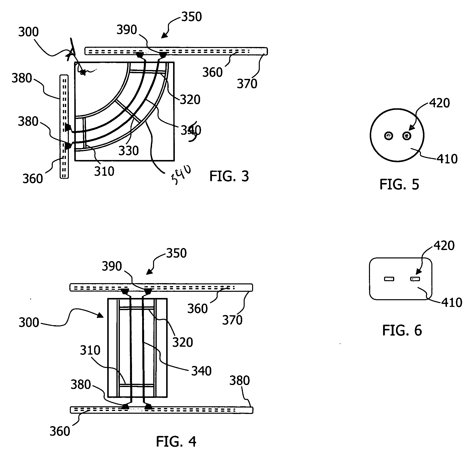 Electronic component connection support structures including air as a dielectric