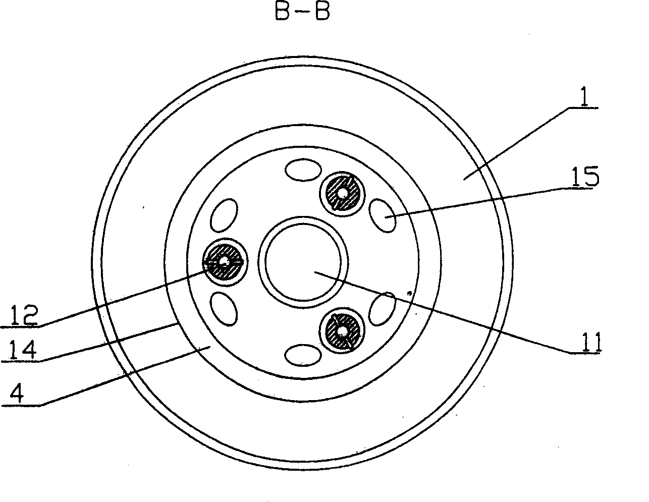 Split combined type outer casing of engine oil filter