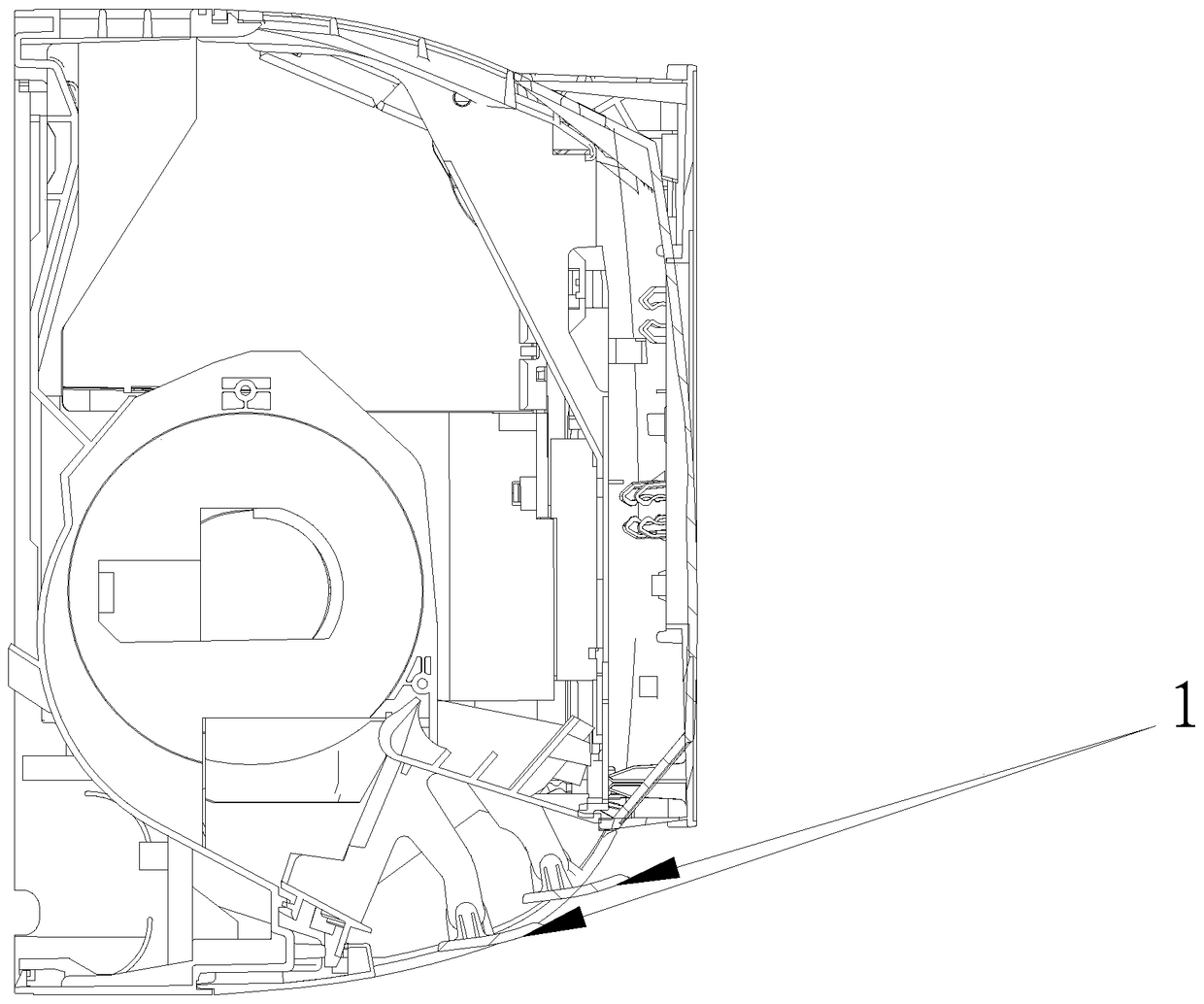 Air guide structure and wall-mounted indoor unit