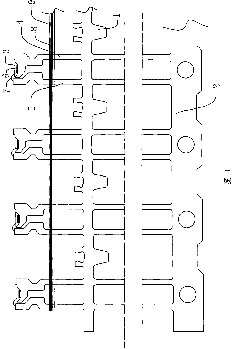 LED bracket processing method, LED bracket unit and bracket for LED bare core test