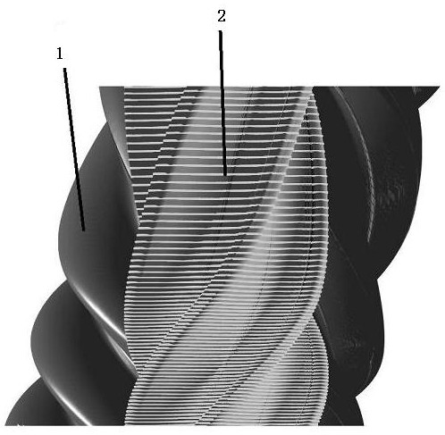 Machining method of variable-pitch screw rotor