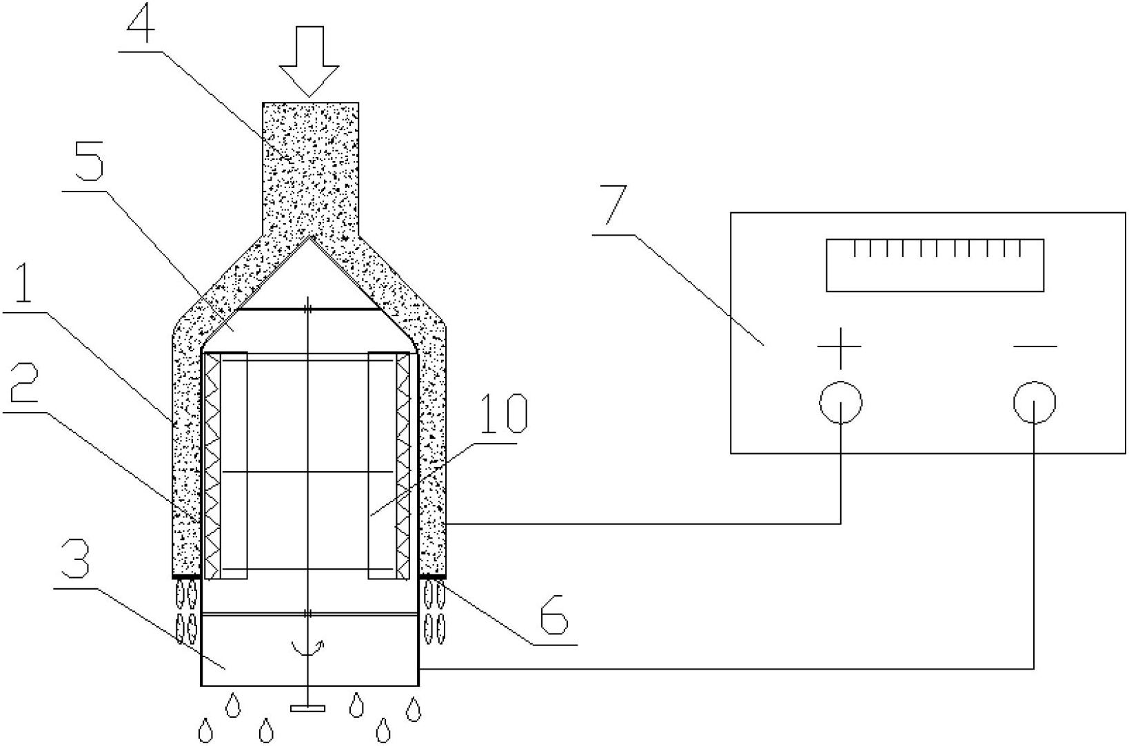 Sludge dewatering and granulating device and method with synergic effect of annular electric field and pressure