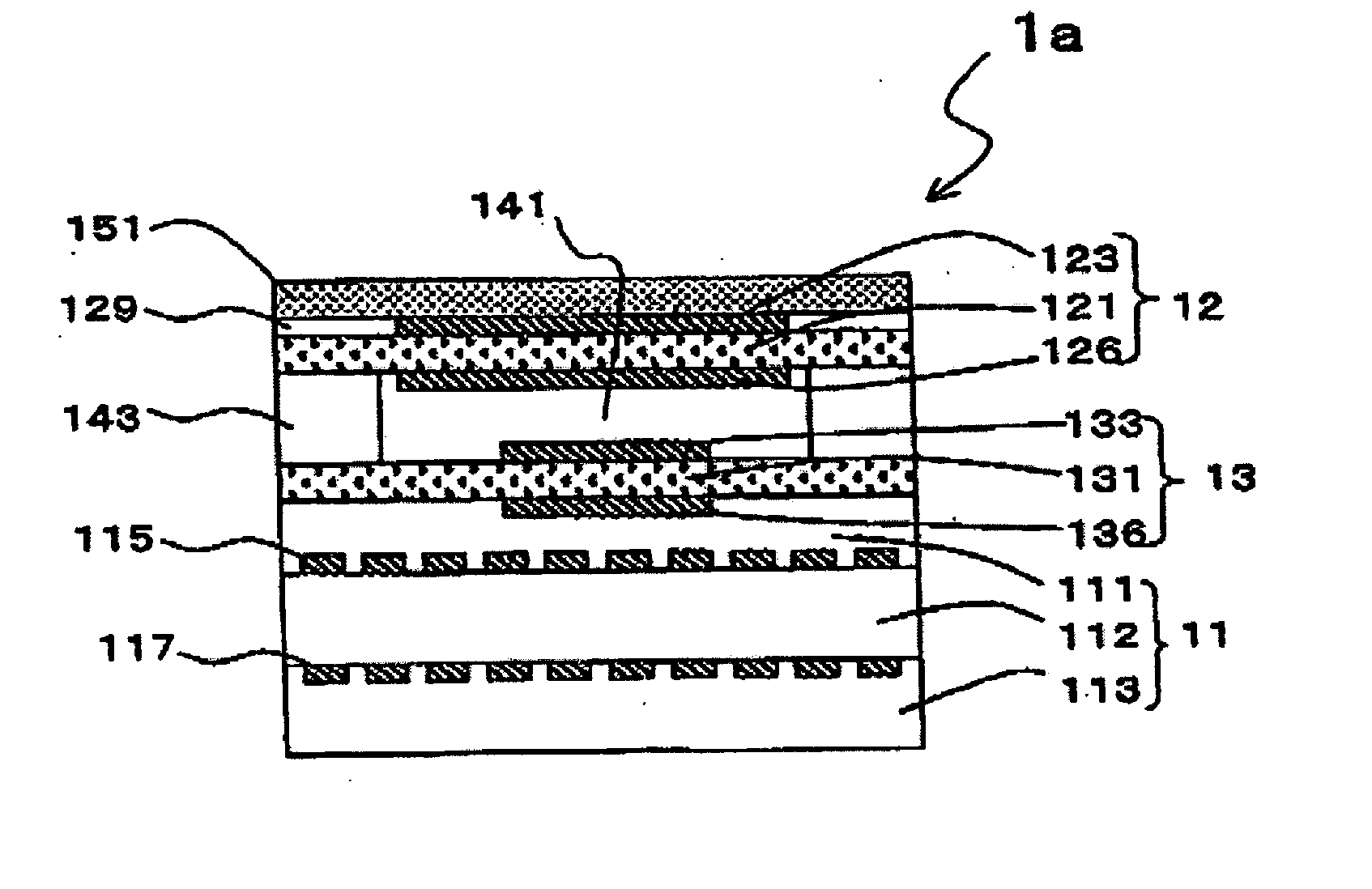 Gas sensor having a laminate comprising solid electrolyte layers and alumina substrate
