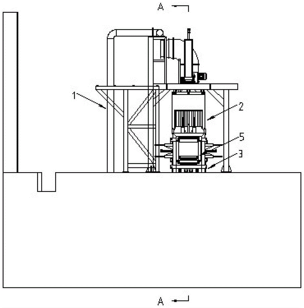 An aluminum profile online combined quenching device