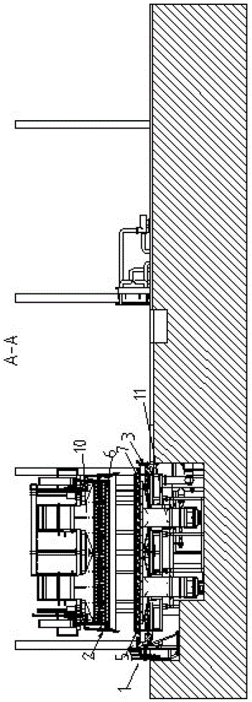 An aluminum profile online combined quenching device