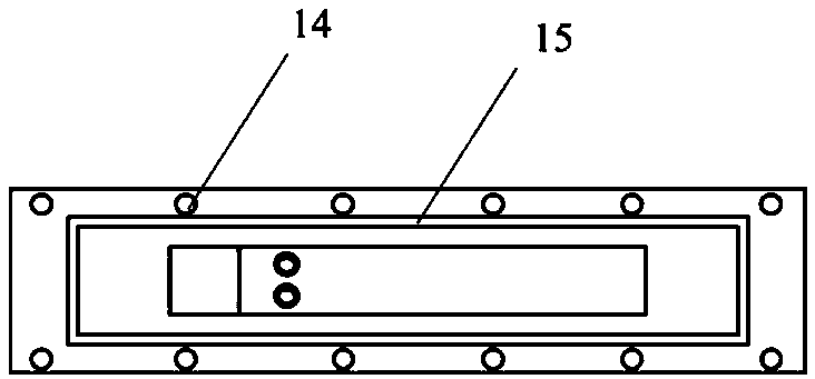 Attachment type unsteady cavitation fluid internal structure observation device and method