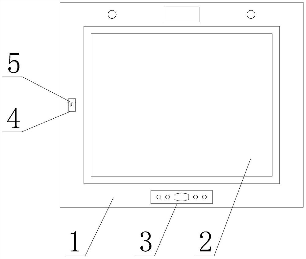 Vehicle-mounted display screen brightness slow-changing device and brightness slow-changing method thereof