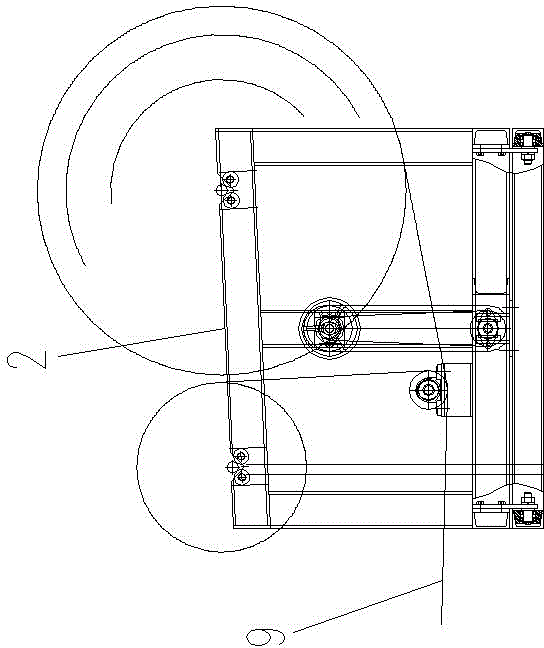 Automatic fabric placing and laminating device of artificial leather and PVC (polyvinyl chloride) floor